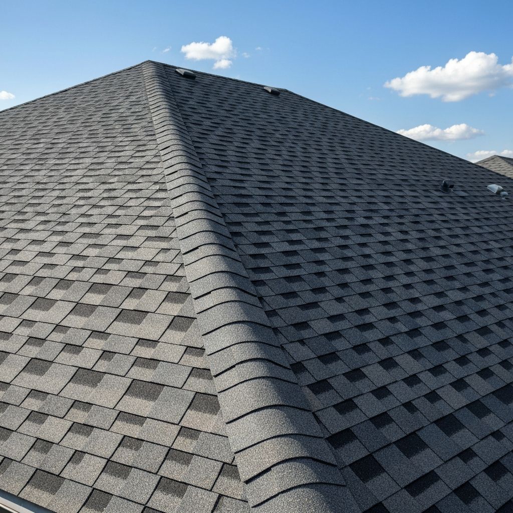 Beautiful new roof shingles after Overstate replacement