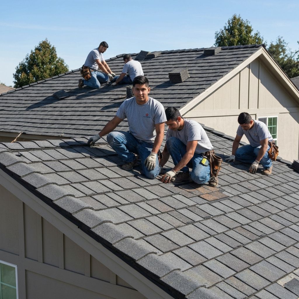 Overstate Roofing team at work